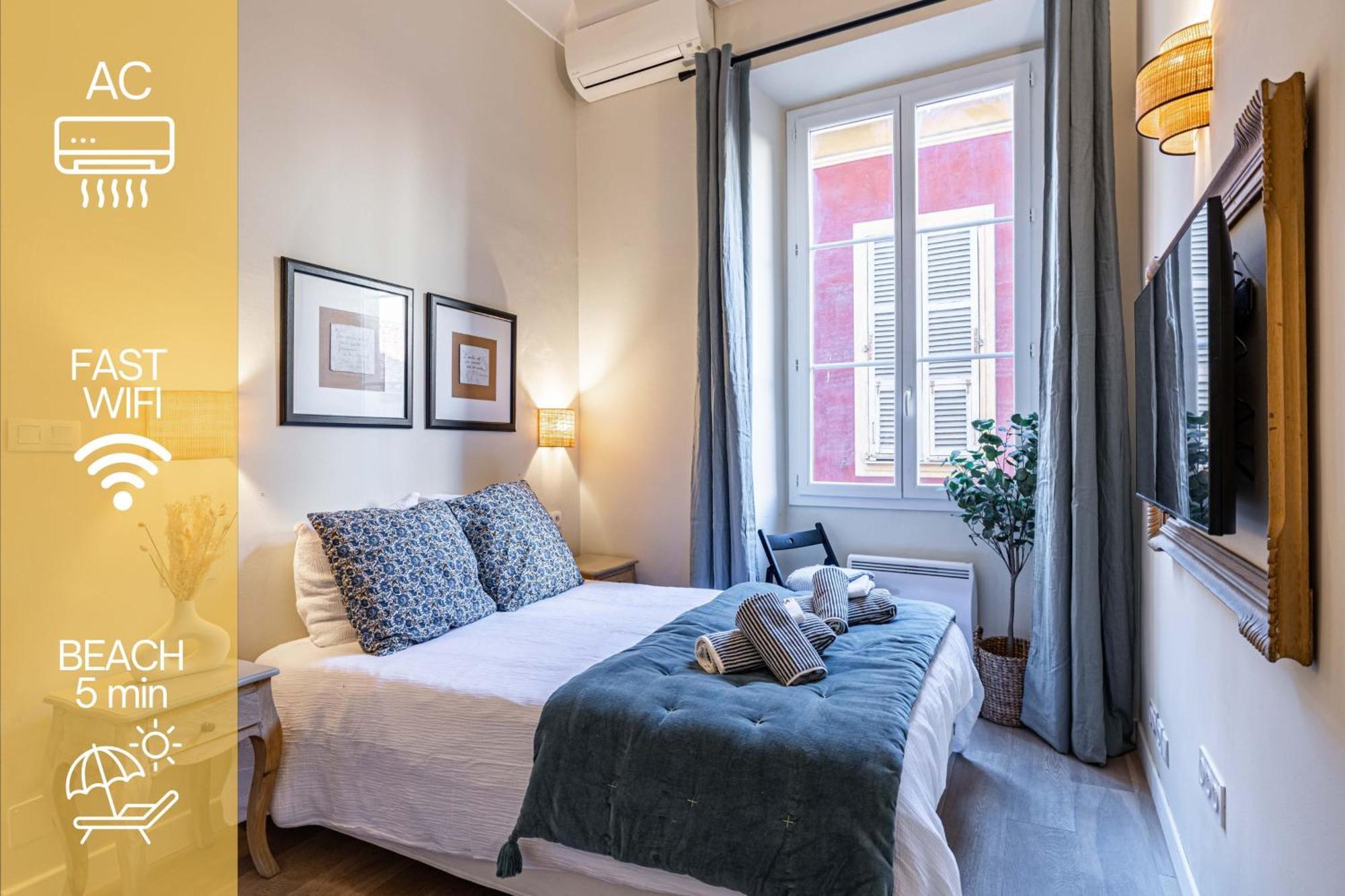 New!Chic Oasis Apt, Heart Of Nice, Family Friendly, Walking To The Beach! Zewnętrze zdjęcie