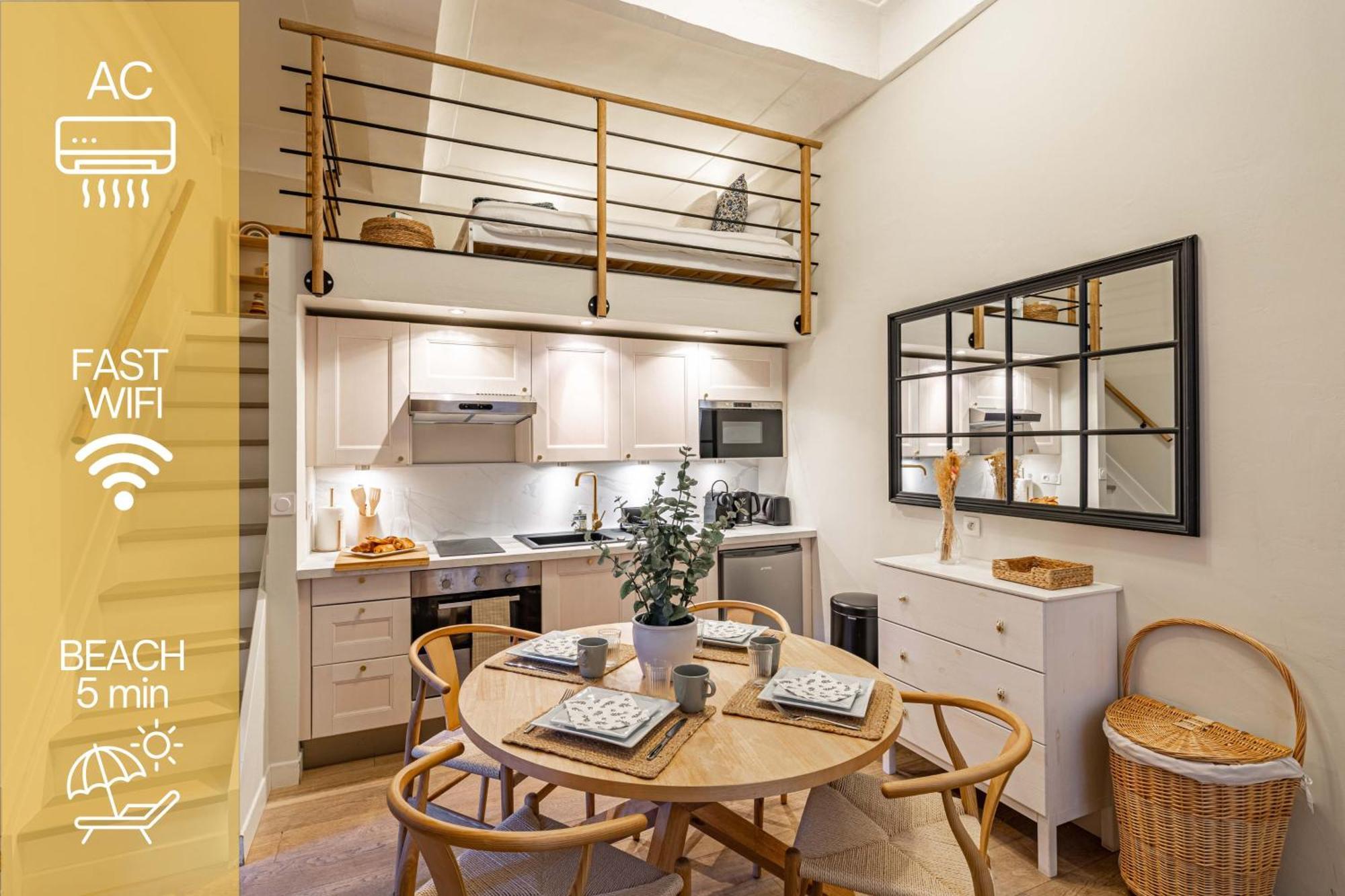 New!Chic Oasis Apt, Heart Of Nice, Family Friendly, Walking To The Beach! Zewnętrze zdjęcie